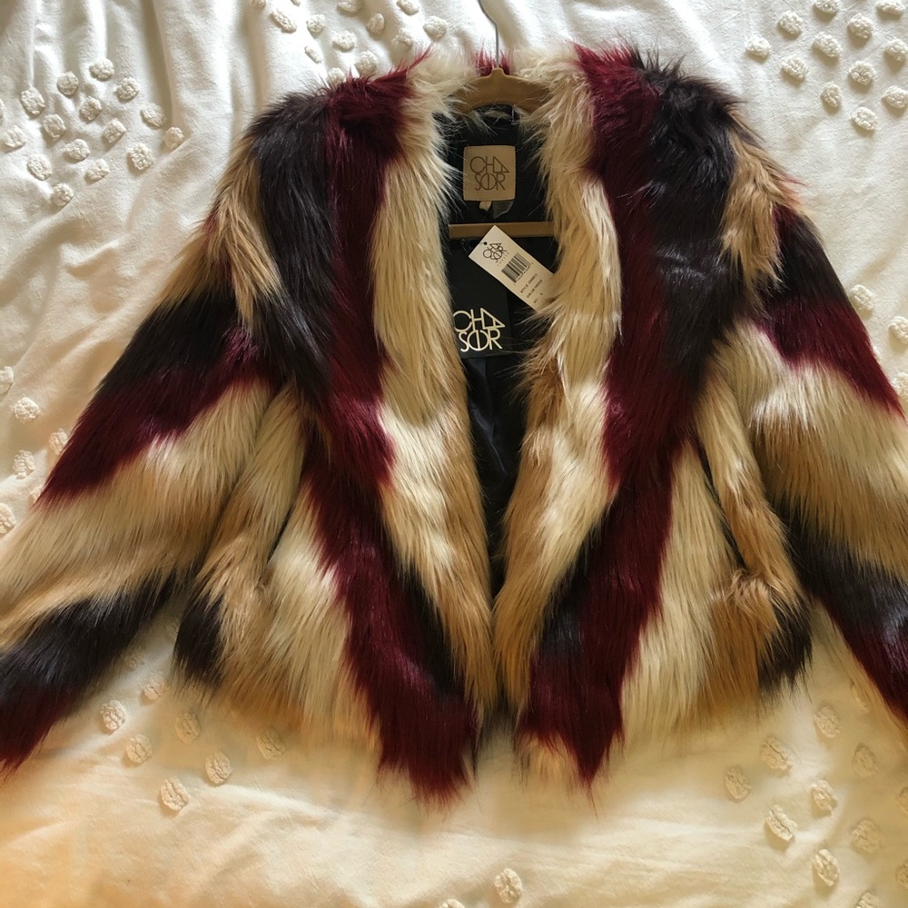 Vintage Style Faux Fur Coat